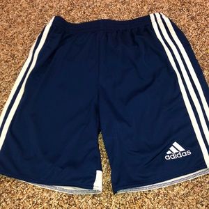 Boys blue Adidas shorts